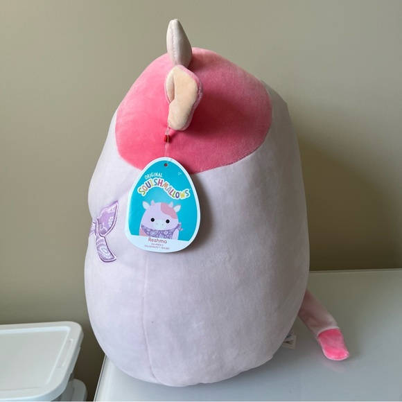 NWT Squishmallows Reshma Cow Pink 14” Squishmallow - Picture 2 of 9